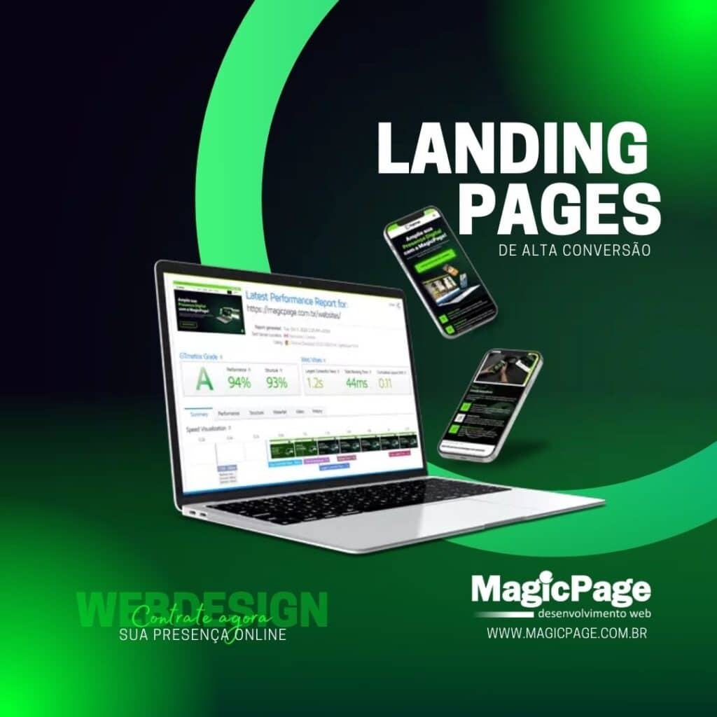 LANDING PAGES MagicPage Webdesign Desenvolvimento de Web sites LandPages